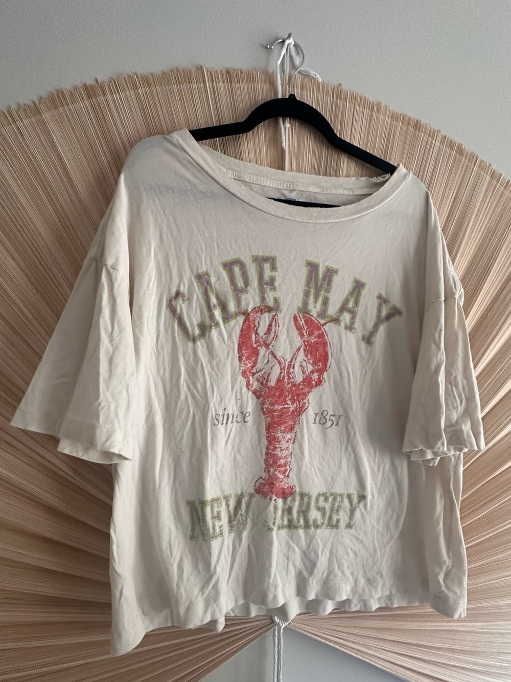 Vintage souls distressed Cape May New Jersey Lobster Graphic Tee